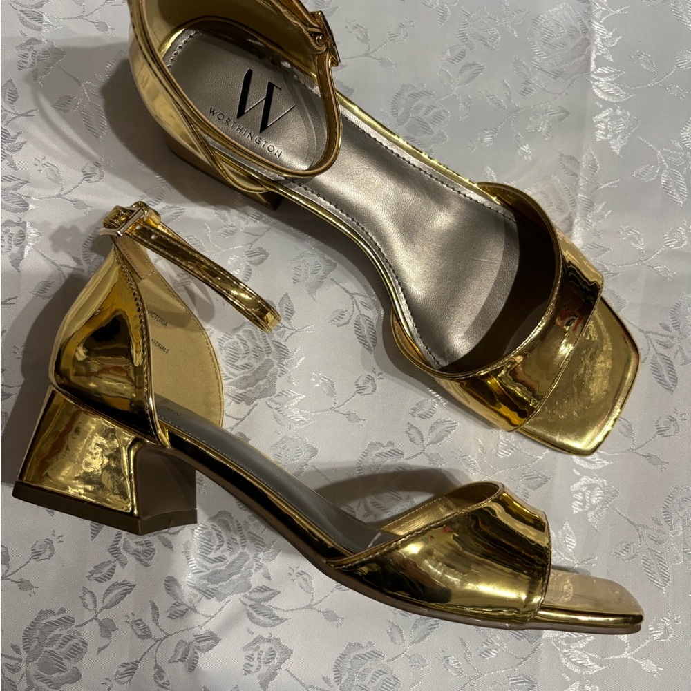 Gold Women Shoes by Worthington